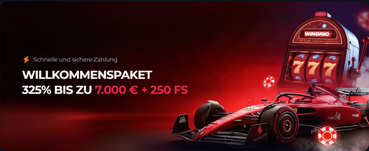 Winorio Casino Banner Deks